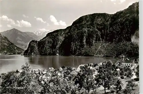 AK / Ansichtskarte  Hergiswil_NW Panorama Vierwaldstaettersee Alpen