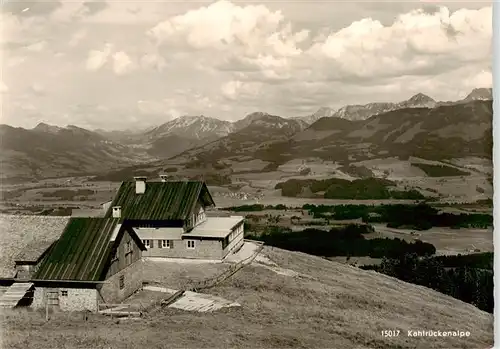 AK / Ansichtskarte 73932124 Ofterschwang Kahlrueckenalpe Bergheim im Hoernergebiet Alpenpanorama