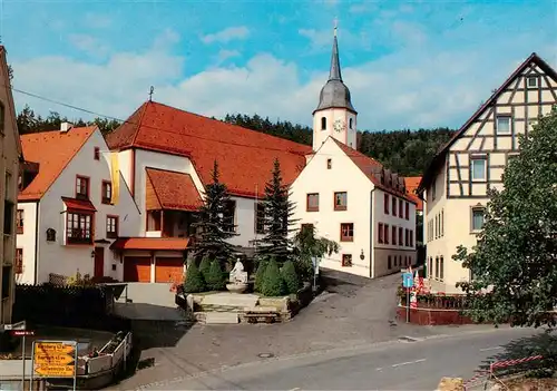 AK / Ansichtskarte 73932335 Obertrubach Pfarrkirche St Laurentius mit Begegnungsstaette St Elisabeth