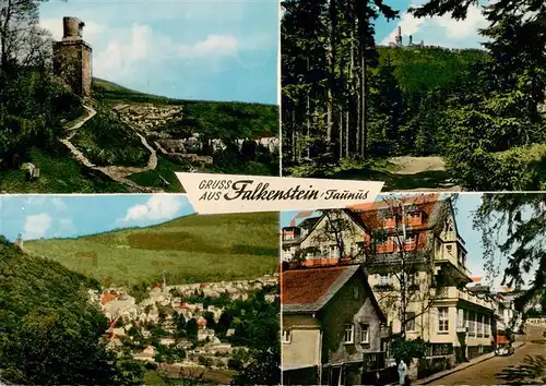 AK / Ansichtskarte 73936131 Falkenstein_Taunus Burg Falkenstein Panorama Ortspartie