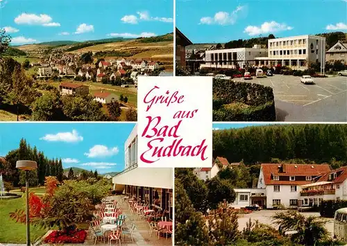 AK / Ansichtskarte 73936643 Bad_Endbach Teilansichten Luftkurort Kurhotel Terrasse