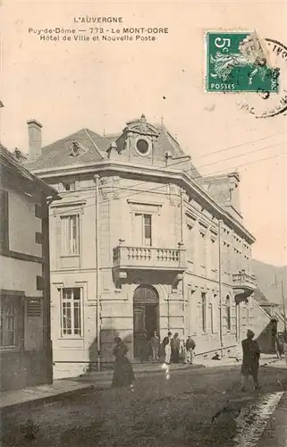 AK / Ansichtskarte  Le_Mont-Dore_63_Puy-de-Dome Hôtel de Ville et nouvelle Poste