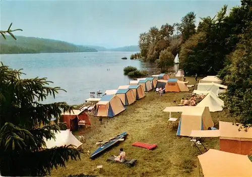 AK / Ansichtskarte Sorpesee_Sauerland Zeltplatz Sorpesee_Sauerland