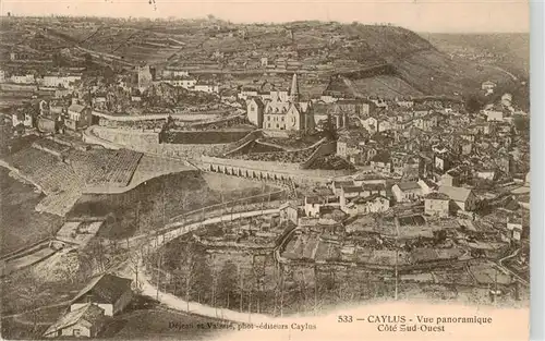 AK / Ansichtskarte  Caylus_82_Tarn-et-Garonne Vue panoramique Cote Sud Ouest