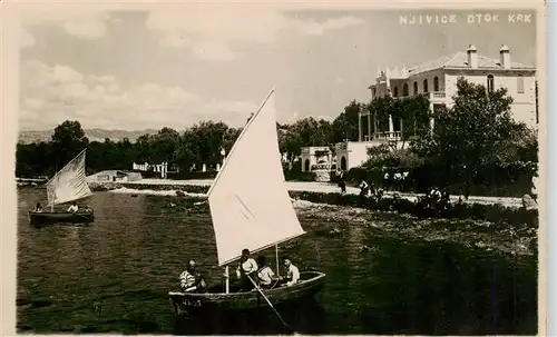 AK / Ansichtskarte 73938894 Njivice_Omisalj_Otok_Krk_Croatia Gondelteich Hotel