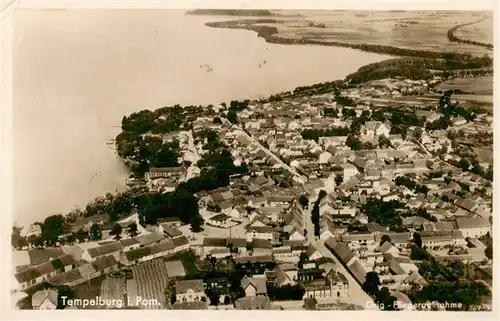 AK / Ansichtskarte 73939000 Tempelburg_Czaplinek_PL Fliegeraufnahme Feldpost