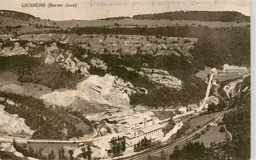 AK / Ansichtskarte  Liesberg_BL Berner Jura Fliegeraufnahme