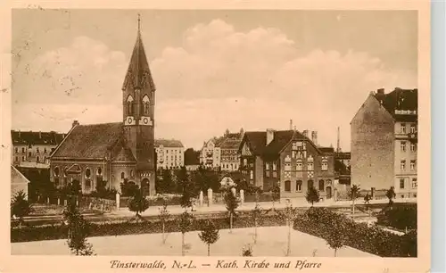 AK / Ansichtskarte 73939811 Finsterwalde Katholische Kirche und Pfarre