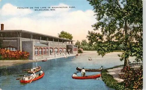 AK / Ansichtskarte 73940028 Milwaukee__Wisconsin_USA Pavilion on the Lake in Washington Park