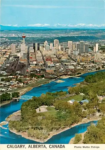 AK / Ansichtskarte 73941374 Calgary_Alberta_Canada Vue from Calgary Zoo