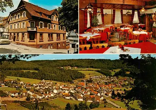 AK / Ansichtskarte 73941430 Tennenbronn Gasthof Pension Linde Gastraum Panorama