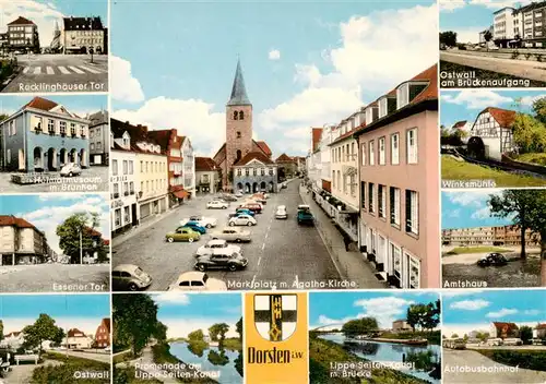 AK / Ansichtskarte  Dorsten Strassenpartien Heimatmuseum Tor Ostwall Marktplatz Kirche Promenade Lippe-Seiten-Kanal Bahnhof Amtshaus Muehle