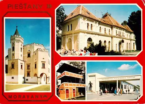 AK / Ansichtskarte  Piestany_Pistian_Poestyen_SK Moravany Dom Museum Portal Kolonnadenbruecke