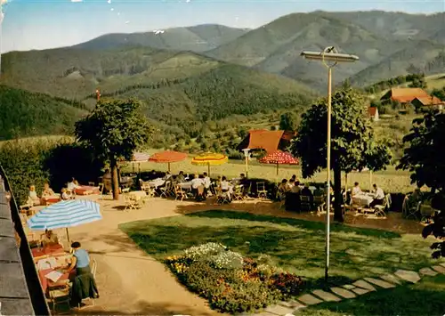 AK / Ansichtskarte 73943805 Horben_Breisgau_Schwarzwald Hotel Luisenhoehe Gartenterrasse