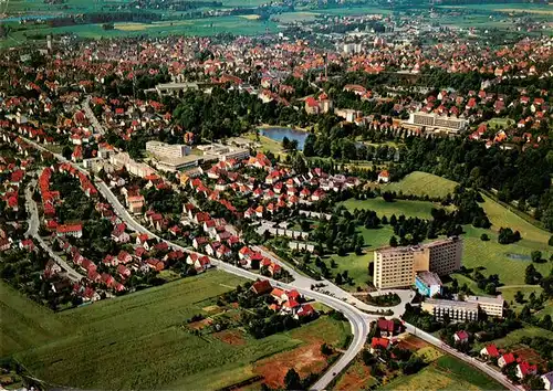 AK / Ansichtskarte 73943859 Bad_Salzuflen Fliegeraufnahme mit Kurklinik der LVA Kurklinik Lipperland BfA und Hotel Maritim