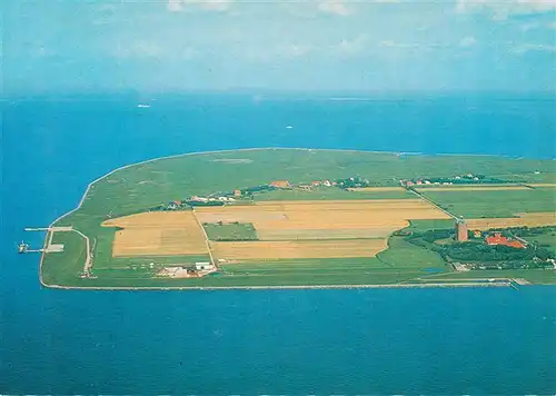 AK / Ansichtskarte 73943872 Neuwerk_Insel_Cuxhaven_Nordseebad Fliegeraufnahme mit Hauptschiffahrtsweg