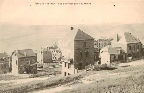 AK / Ansichtskarte  Onival_sur_Mer_Ault_80_Somme Vue generale prise du Phare