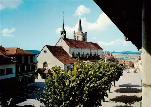 AK / Ansichtskarte  Romont__FR et la Collégiale Stiftskirche