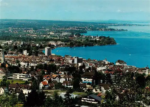 AK / Ansichtskarte  Rorschach_Bodensee_SG mit Seebuchten von Horn Steinach Arbon und Romanshorn