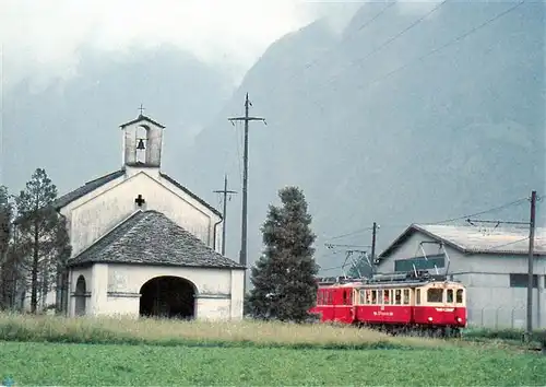 AK / Ansichtskarte  San_Vittore_GR Motrice AB 4/4 42 Eisenbahn Zug