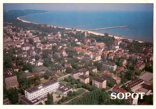 AK / Ansichtskarte 73945479 Sopot_Zoppot_PL Fliegeraufnahme