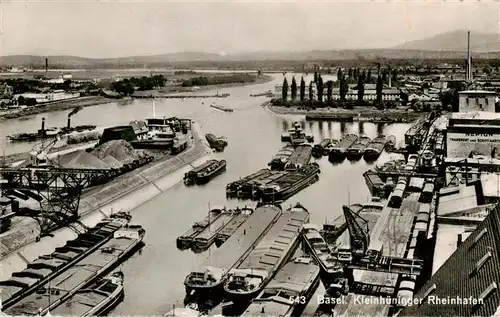 AK / Ansichtskarte  Basel_BS Kleinhueninger Rheinhafen