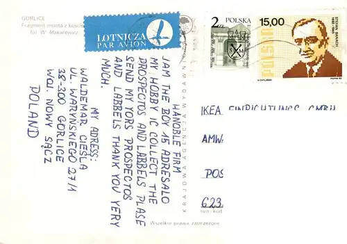 AK / Ansichtskarte 73945728 Gorlice Fragment miasta z kosciol