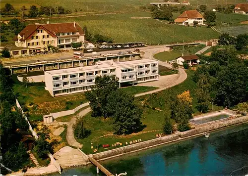 AK / Ansichtskarte  Chez-le-Bart_NE Hôtel des Platanes Motel Bellerive