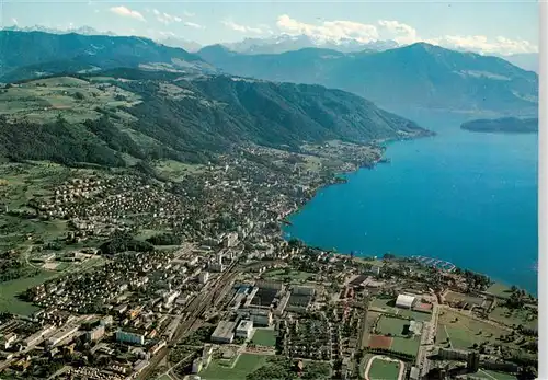 AK / Ansichtskarte  Zug_Zugersee_ZG mit Rigi und Alpen