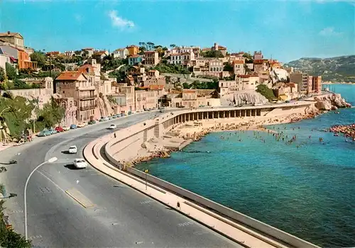 AK / Ansichtskarte  Marseille_13 Promenade de la Corniche Plage du prophete