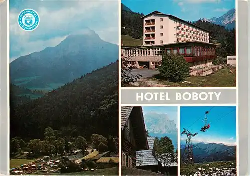 AK / Ansichtskarte 73946889 Terchova_SK Hotel Boboty Sessellift Autocamping Kleine Fatra