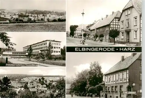 AK / Ansichtskarte 73947325 Elbingerode_Harz Diakonissenmutterhaus Neuvandsburg Panorama Marktplatz Cafe Odette