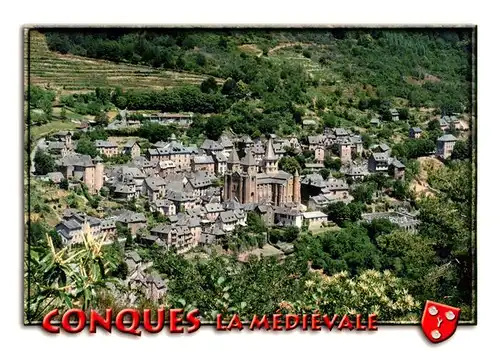 AK / Ansichtskarte  Conques_Aveyron Vue aerienne