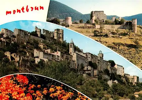 AK / Ansichtskarte  Montbrun-les-Bains Le vieux village et son château féodal