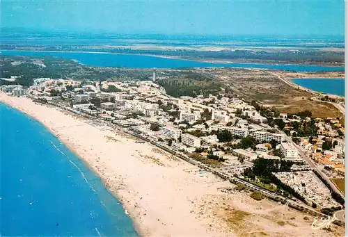 AK / Ansichtskarte  Le_Grau-du-Roi_30_Gard Quartier du Boucanet Plage de la Rive droite Etangs vue aérienne