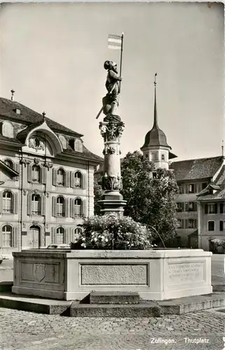 AK / Ansichtskarte  Zofingen_AG Thutplatz Brunnen