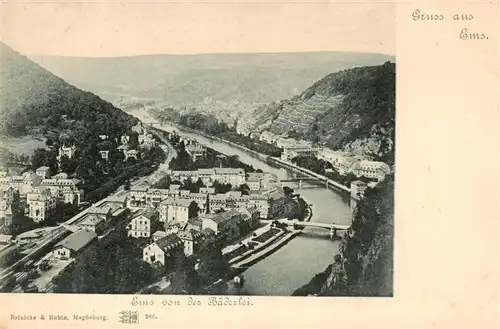 AK / Ansichtskarte 73948861 Bad_Ems_Lahn Panorama Blick von der Baederlei