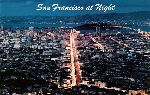 AK / Ansichtskarte 73949006 San_Francisco_California_USA at night