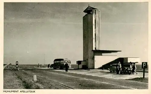 AK / Ansichtskarte 73949268 Afsluitdijk_NL Monument Deich