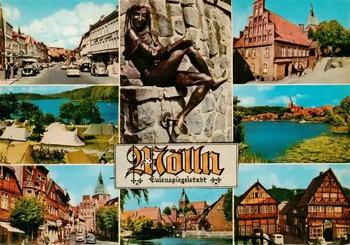 AK / Ansichtskarte 73949560 Moelln__Lauenburg Orts und Teilansichten Rathaus Eulenspiegelfigur