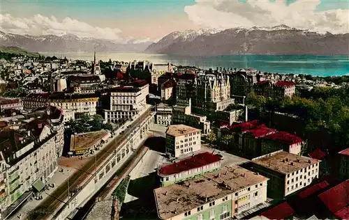 AK / Ansichtskarte  Lausanne_VD Vue générale et les Alpes