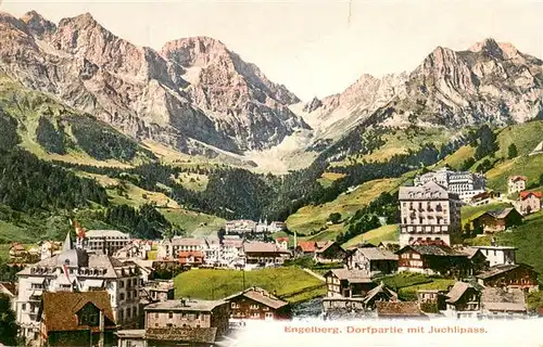 AK / Ansichtskarte  Engelberg__OW Dorfpartie mit Juchlipass