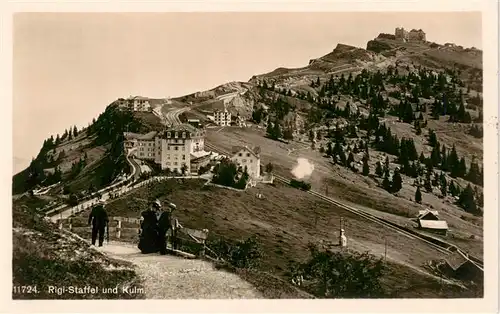 AK / Ansichtskarte  Rigi_Staffel mit Kulm