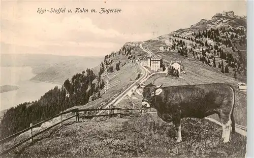 AK / Ansichtskarte  Rigi_Staffel und Kulm mit Zugersee