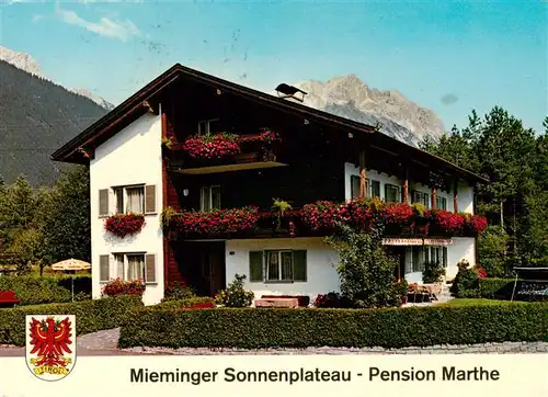 AK / Ansichtskarte 73950574 Affenhausen Pension Marthe Mieminger Sonnenplateau