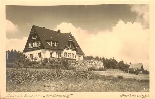 AK / Ansichtskarte 73951000 Altenberg__Osterzgebirge Pension Fremdenheim Der Sonnenhof