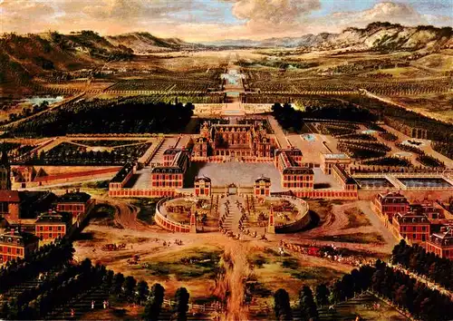 AK / Ansichtskarte  VERSAILLES_78 Le château et les jardins en 1668 Tableau de Pierre Patel Kuenstlerkarte