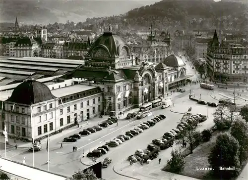 AK / Ansichtskarte  Luzern__LU Bahnhof