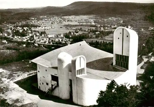 AK / Ansichtskarte  RONCHAMP_70_Haute_Saone La Chapelle Notre Dame du Haut Vue aerienne