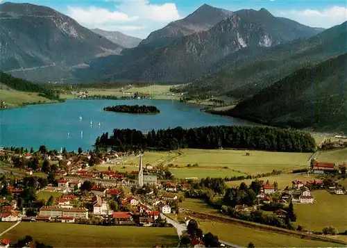 AK / Ansichtskarte 73953271 Schliersee Fliegeraufnahme mit Jaegerkamp und Brecherspitze